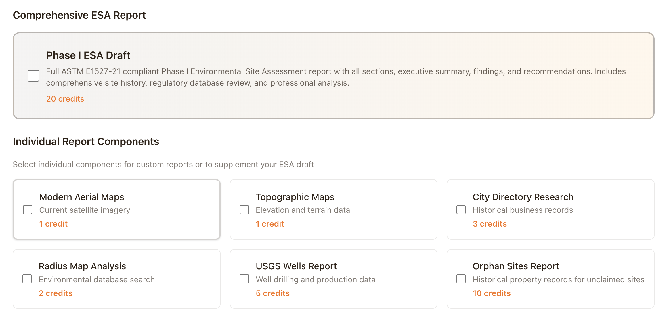 AI tool snippet showing environmental assessment capabilities